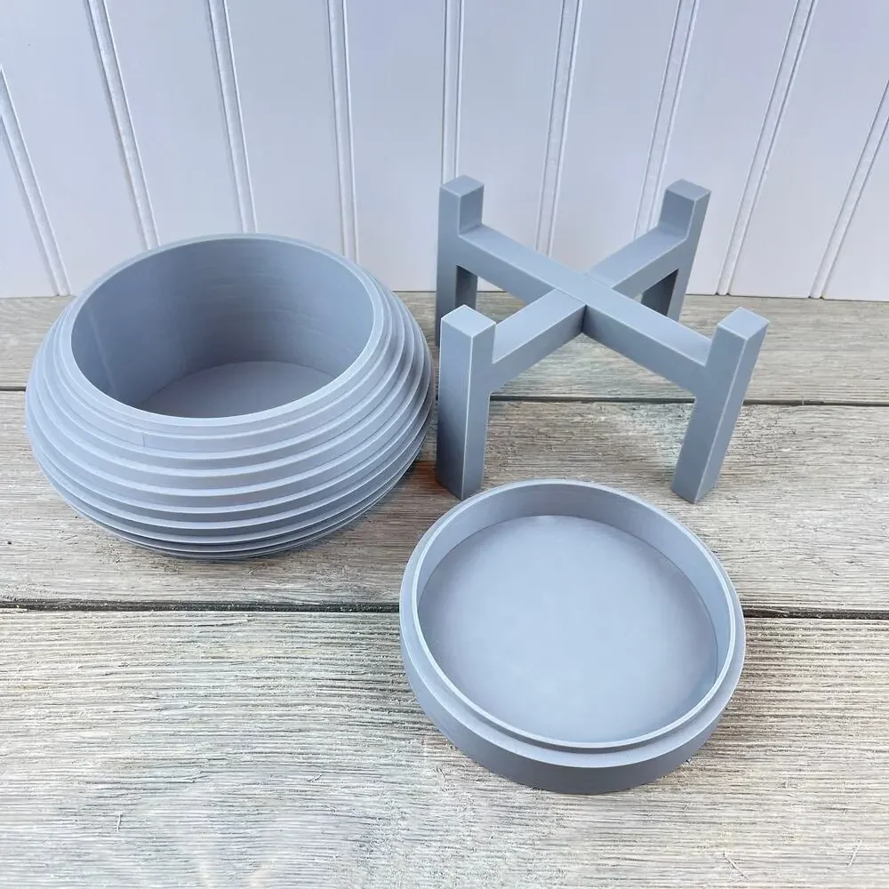 Indoor Planter Pot, The Frons Planter Pot, Planter Tray and Stand